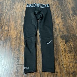 Men’s Black Nike Pro Compression Leggings Small